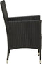 vidaXL - Tuinstoelen - 2 - st - met - kussens - poly - rattan - zwart