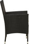 vidaXL - Tuinstoelen - 2 - st - met - kussens - poly - rattan - zwart