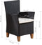 vidaXL - Tuinstoelen - 2 - st - met - kussens - poly - rattan - zwart