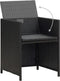vidaXL - Tuinstoelen - 2 - st - met - kussens - poly - rattan - zwart