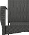 vidaXL - Tuinstoelen - 2 - st - met - kussens - poly - rattan - zwart