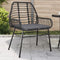vidaXL - Tuinstoelen - 2 - st - met - kussens - poly - rattan - zwart