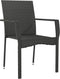 vidaXL - Tuinstoelen - 2 - st - met - kussens - poly - rattan - zwart