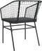 vidaXL - Tuinstoelen - 2 - st - met - kussens - poly - rattan - zwart