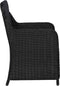 vidaXL - Tuinstoelen - 2 - st - met - kussens - poly - rattan - zwart