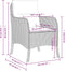 vidaXL - Tuinstoelen - 2 - st - met - kussens - poly - rattan - zwart