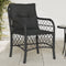 vidaXL - Tuinstoelen - 2 - st - met - kussens - poly - rattan - zwart