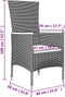 vidaXL - Tuinstoelen - 2 - st - met - kussens - poly - rattan - zwart