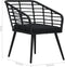 vidaXL - Tuinstoelen - 2 - st - met - kussens - poly - rattan - zwart