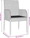 vidaXL - Tuinstoelen - 2 - st - met - kussens - poly - rattan - zwart