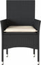 vidaXL - Tuinstoelen - 2 - st - met - kussens - poly - rattan - zwart