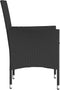 vidaXL - Tuinstoelen - 2 - st - met - kussens - poly - rattan - zwart