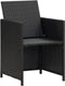 vidaXL - Tuinstoelen - 2 - st - met - kussens - poly - rattan - zwart