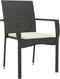vidaXL - Tuinstoelen - 2 - st - met - kussens - poly - rattan - zwart