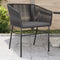vidaXL - Tuinstoelen - 2 - st - met - kussens - poly - rattan - zwart