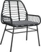 vidaXL - Tuinstoelen - 2 - st - met - kussens - poly - rattan - zwart