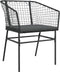 vidaXL - Tuinstoelen - 2 - st - met - kussens - poly - rattan - zwart