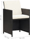 vidaXL - Tuinstoelen - 2 - st - met - kussens - poly - rattan - zwart
