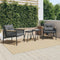 vidaXL - Tuinstoelen - 2 - st - met - kussens - staal - zwart