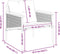 vidaXL - Tuinstoelen - 2 - st - met - kussens - staal - zwart
