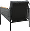 vidaXL - Tuinstoelen - 2 - st - met - kussens - staal - zwart