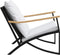 vidaXL - Tuinstoelen - 2 - st - met - kussens - staal - zwart