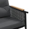 vidaXL - Tuinstoelen - 2 - st - met - kussens - staal - zwart