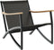 vidaXL - Tuinstoelen - 2 - st - met - kussens - staal - zwart