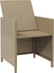 vidaXL - Tuinstoelen - 2 - st - met - voetenbanken - poly - rattan - beige