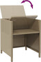 vidaXL - Tuinstoelen - 2 - st - met - voetenbanken - poly - rattan - beige