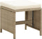 vidaXL - Tuinstoelen - 2 - st - met - voetenbanken - poly - rattan - beige