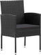 vidaXL - Tuinstoelen - 2 - st - met - zwarte - kussens - poly - rattan - zwart