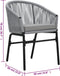 vidaXL - Tuinstoelen - 2 - st - PE-rattan - antracietkleurig