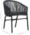 vidaXL - Tuinstoelen - 2 - st - PE-rattan - antracietkleurig
