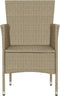 vidaXL - Tuinstoelen - 2 - st - poly - rattan - beige