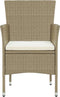 vidaXL - Tuinstoelen - 2 - st - poly - rattan - beige