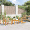 vidaXL - Tuinstoelen - 2 - st - poly - rattan - en - acaciahout - beige