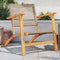 vidaXL - Tuinstoelen - 2 - st - poly - rattan - en - acaciahout - beige