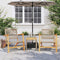 vidaXL - Tuinstoelen - 2 - st - poly - rattan - en - acaciahout - beige
