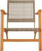 vidaXL - Tuinstoelen - 2 - st - poly - rattan - en - acaciahout - beige