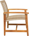 vidaXL - Tuinstoelen - 2 - st - poly - rattan - en - acaciahout - beige