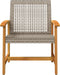 vidaXL - Tuinstoelen - 2 - st - poly - rattan - en - acaciahout - grijs