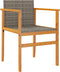 vidaXL - Tuinstoelen - 2 - st - poly - rattan - en - massief - hout - grijs