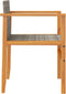 vidaXL - Tuinstoelen - 2 - st - poly - rattan - en - massief - hout - grijs