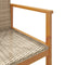vidaXL - Tuinstoelen - 2 - st - poly - rattan - en - massief - hout - beige