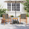 vidaXL - Tuinstoelen - 2 - st - poly - rattan - en - massief - hout - grijs