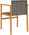 vidaXL - Tuinstoelen - 2 - st - poly - rattan - en - massief - hout - grijs