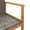 vidaXL - Tuinstoelen - 2 - st - poly - rattan - en - massief - hout - grijs