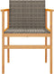 vidaXL - Tuinstoelen - 2 - st - poly - rattan - en - massief - hout - grijs