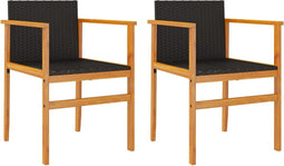 vidaXL-Tuinstoelen-2-st-poly-rattan-en-massief-hout-zwart
